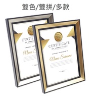 A4 Certificate Frame A4 Photo A4 Two-Color A4 High-Quality European Style A4 Cer