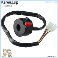 KA Handlebar Switch Assembly Replacement, Handlebar:22mm/7/8" Plastic Left Light Starter Switch, 2+6-pin Female plug Wire Length:530mm/20.86inch 3 function Switch