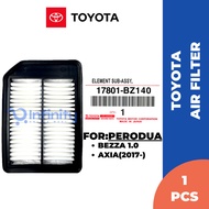 TOYOTA Air Filter For Perodua Axia 2017-/ Bezza 1.0/ Bezza 1.3 (17801-BZ130/17801-BZ140)