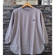 T1891 jumbo long sleeve oblong Blouse