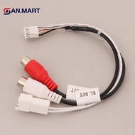 AN.MART 8P RCA RR RL Audio Output MaleFemale Plug Cable Android Car Radio Multimedia Universal TS10 