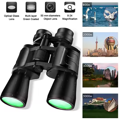 180x100 30x60 HD Military Zoom PowerfulBinoculars Day/Low Night Optics Hunting
