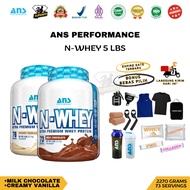 ANS N Whey 5 Lbs 2,3 Kg BPOM HALAL N-WHEY NWHEY 5LB Whey Protein Blend Concentrate Hydrolysate Isola