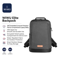 WIWU Elite Backpack 15.6" กระเป๋าแล็ปท็อปกระเป๋าเป้สะพายหลังธุรกิจ Water-Repellent YKK Zipper Multi-