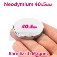 Strong Neodymium Magnet 40x5mm Cylinder 40x5 40*5 40 5 mm thick N52