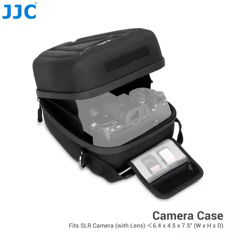 JJC Hard Shell Camera Case for Canon EOS R50 R100 R10 R8 R7 R6 Mark II R5 Nikon Z50 Z30 Zf Z8 Z7 II