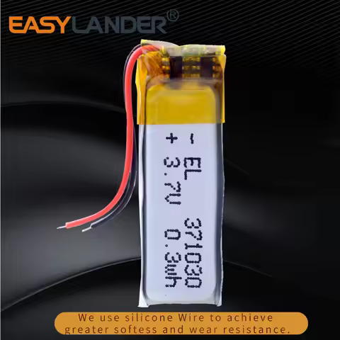 Silicone Wires 371030 3.7V 0.3wh Li-Polymer Battery For Plantronics explorer 55 bluetooth headset Br
