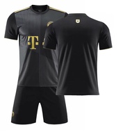 Adults Kids Football Kits Soccer Set 21-22 Bayerns Munichs FCS Away No. 25 Mullers Shirt No. 9 Lewan