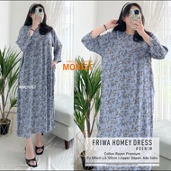 Yulfiyan Store - Friwa Homey Dress Daster Premium Basic Loose Panjang by Morist Berlabel