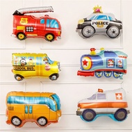 Train Balloon Engineering Vehicle Balloon Airplane Balloon Fire Truck Balloon Birthday Party Decorat