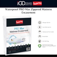 Slumberland PRO Max Zippered Mattress Encasement | Anti-dust Mite | Zip-N-Click closure | Hypoallergenic