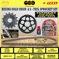 REGINA CHAIN + S-TEEL SPROCKET KIT DUCATI 848 EVO / EVO DARK (2008–2012)|525 ZRP|98L|15T / 39T|Z-Rin