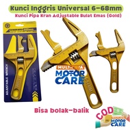 Kunci Inggris Hitam Bulat Universal 6-68mm KUNCI Pipa WRENCH Spanner