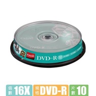 E-books 晶鑽版光碟片 16X DVD-R 10片桶裝 E-MDA049