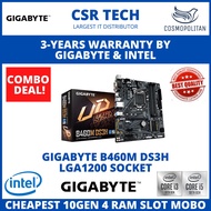GIGABYTE B460M DS3H INTEL B460 LGA1200 MOTHERBOARD + INTEL 10TH GEN CPU COMBO PROMO Micro ATX