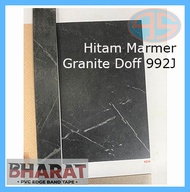 BHARAT Edging Hitam MARMER GRANITE 992J DOFF Hpl pelapis pinggir meja