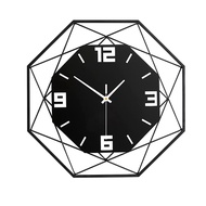 (TQHE) Large Wall Clock for Living Room Decor Non Ticking Silent Quartz Battery Operated Home Decora