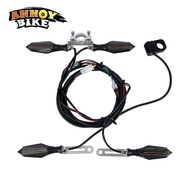Waterproof Motorcycle Flasher Indicator Blinker 48v 60v Ebike Scooter LED Turn Signal Light Rear Lig