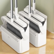 2024Household Lazy Broom Hualian Rooftop Dustpan New Set Foldable Broom Dustpan Sweeping Combination