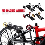 【IMB_good】Easy wheel for RHINE Birdy 1/2/3 Series Folding Bike Rear Rack Ezwheel[IMB240223]