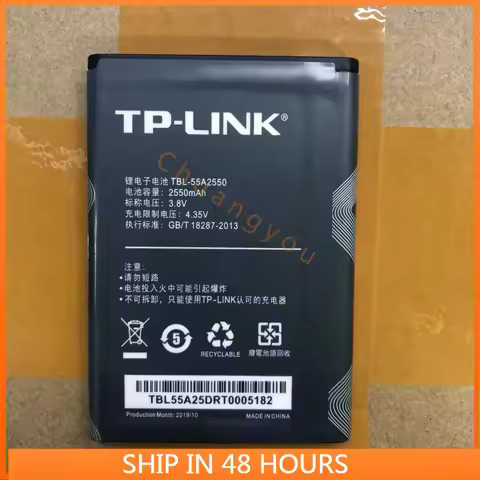 For TP-Link TP-LINK TL-TR961 2500l TBL-55A2550 M7350 WiFi Router Battery