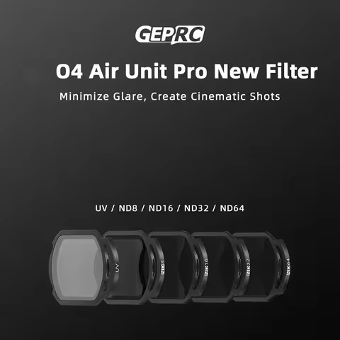 GEPRC O4 Air Unit Pro Filter ND8/ND16/ND32/ND64/UV Glass ND Filter Aluminum Alloy Frame O4 Air Unit 
