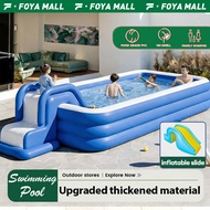 【FOYA】Inflatable Swimming Pool Kids Swimming Pool Baby Swimming Pool Family Size Swimming Inflatable