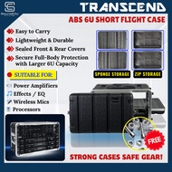 ABS 6U Short Flight Case Equipment Case For Wireless Mic and Acessories
