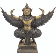 Jialou Luo Eagle God Bronze Statue (Height 40cm) Thai Eagle God Bronze Statue Phaya Garuda