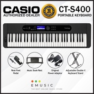 Casio CT-S400 61-Key Portable Keyboard With Real Feel Pedal (Casiotone / CTS400 / CT S400)