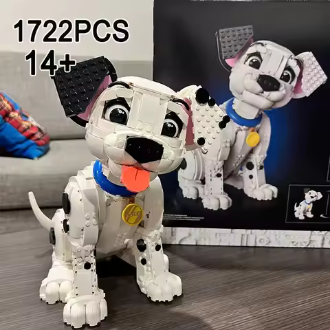 Brand new best-selling 43269 cute Dalmatian model building blocks, classic pet animal DIY building b