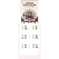 Sofa Milk Desk Chair Style Cafe Tea Shop Bar Reception Room Cream Tea House B & B Combination Clear 