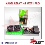 H4 MX11 PRO RELAY CABLE SET H4 MX 11 PROFESSIONAL LAMP RELAY