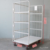 【TikTok】#Multi-Province Free Shipping Folding Table Trolley Warehouse Silent Wheel Cart Storage Cage Car Turnover Trolle