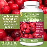 (มีแบ่งขาย) Trunature Cranberry 140เม็ด ทรูเนเจอร์แครนเบอรี่