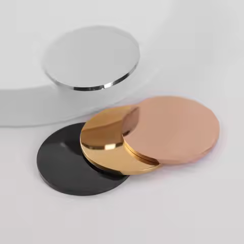20pcs 1.5mm Thickness 20/25/30/35/40mm Mirror Polished Stainless Steel No Hole Round Disc Supports L