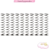 LANFYGOODSS 10Pcs Compression Spring, Stainless Steel Silver Extended Compressed Springs, Durable 6m