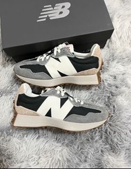 全新特惠New Balance 327 復古百搭 低幫跑步鞋 男女同款 黑白灰