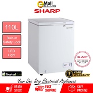 Sharp 110L Chest Freezer SJC118 | Peti Sejuk Beku