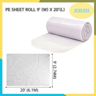 SBM - PE MULTIPURPOSE PROTECTIVE PLASTIC SHEET 9FT X 20FT