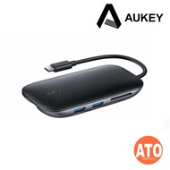AUKEY CB-C71 8-in-1 Type C 100W PD Hub with Ethernet Port, 4K HDMI, 3 USB 3.0 Ports, SD/TF Card Read