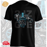 Toyota JZ 2JZ GTE Engine Supra A80 car Cotton tshirt