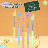 FANSIN Finger Reading Sticks, Finger Design Stainless Steel Teaching Pointer, Durable Telescopic Rod