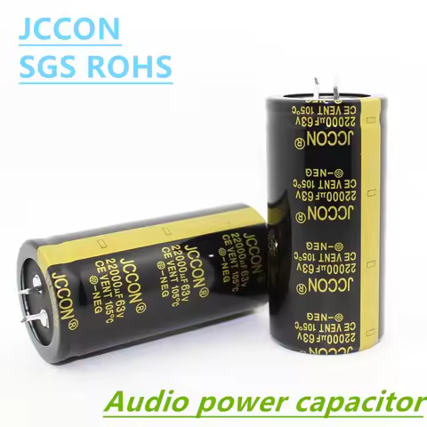 1Pcs JCCON Audio Electrolytic Capacitor 63V 3300UF 4700UF 6800UF 10000UF 12000UF 15000UF 22000UF Low