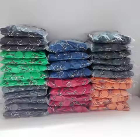 1000Pcs EM4100 125khz ID Keyfob RFID Tag Tags llaveros llavero Porta Chave Card Sticker Key Fob Toke