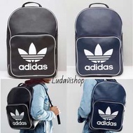 Adidas originals backpack bag 後背包 黑 藍 皮革 黑白色  基本款 印花 logo