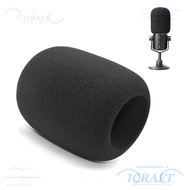 CRAFTML Mic Windscreen Cover, Flocked Sponge Foam Replacement Microphone Pop Filter, Windproof Micro