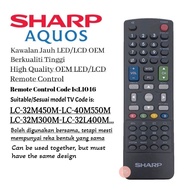 Sharp 3D Led Lcd Flat Panel TV Replacement Remote Control