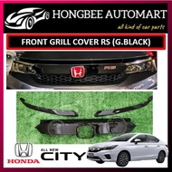 HONDA CITY HATCHBACK 2022 / CITY GN2 FRONT GRILL RS / FRONT GRILL COVER ONLY (GLOSSY BLACK)