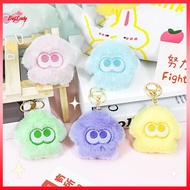 NFPH> Splatoon Inkling Plush Keychain Anime Orange Red Inkling Kawaii Animal Bapa Pendant Soft Stuff